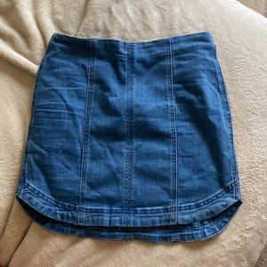 Denim mini skirt